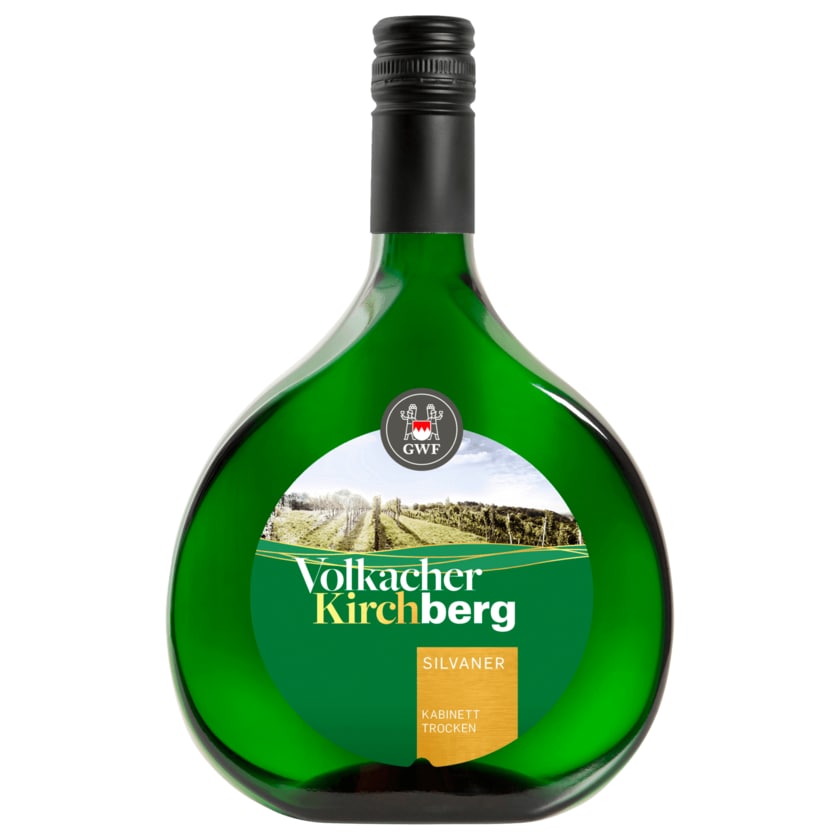 GWF Weißwein Volkacher Kirchberg Silvaner Kabinett trocken 1l